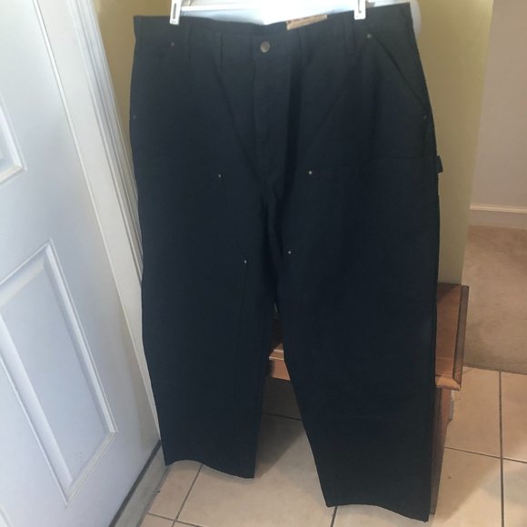 Carhartt Washed Duck Double Front Dungaree 46 x 32 - Picture 1 of 14